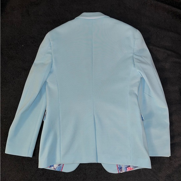 Light Blue Men's Blazer - Picture 3 of 11
